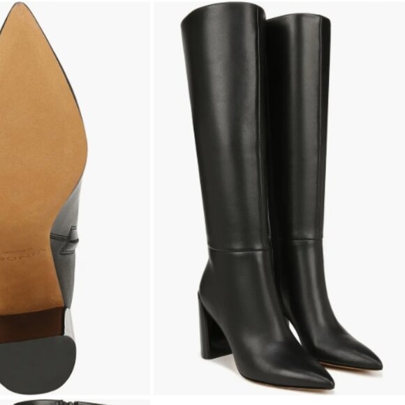 Vince Pilar Leather Knee High Boots in Black, Size 9 (NWT) - Picture 4 of 7